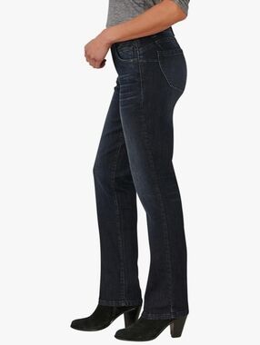 DEMOCRACY | "Ab" Solution Straight Leg Jeans | Size 10 | Dark Blue